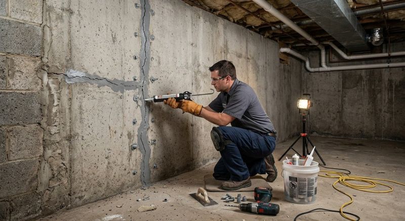 Basement Crack Repair in Ogden, UT