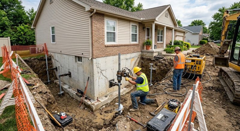 Building Foundation Repair in Hooper, UT