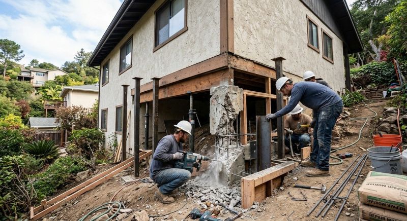 Concrete Foundation Repair in Hooper, UT