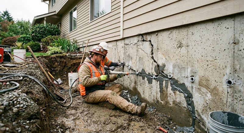 Cracked Foundation Repair in Box Elder County, UT