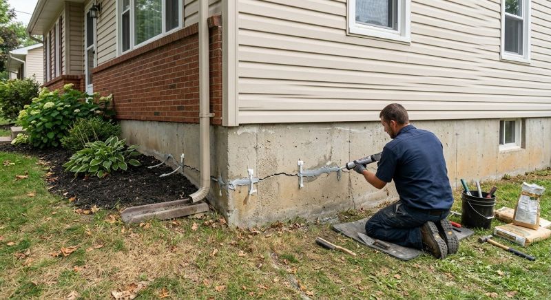 Cracked Foundation Repair in Farmington, UT