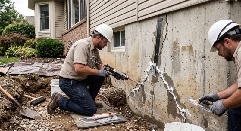 Cracked Foundation Repair in Roy, UT