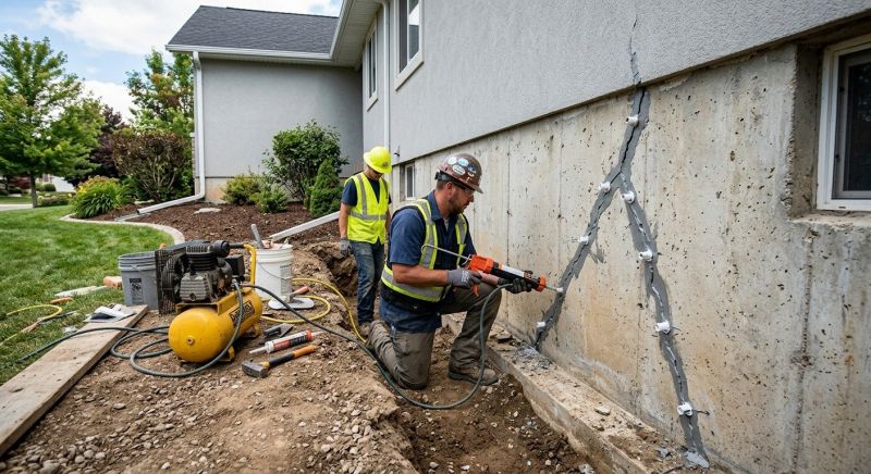 Foundation Crack Repair in Farmington, UT