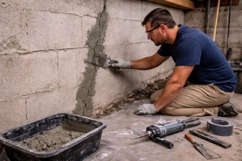 Foundation Crack Repair in Layton, UT