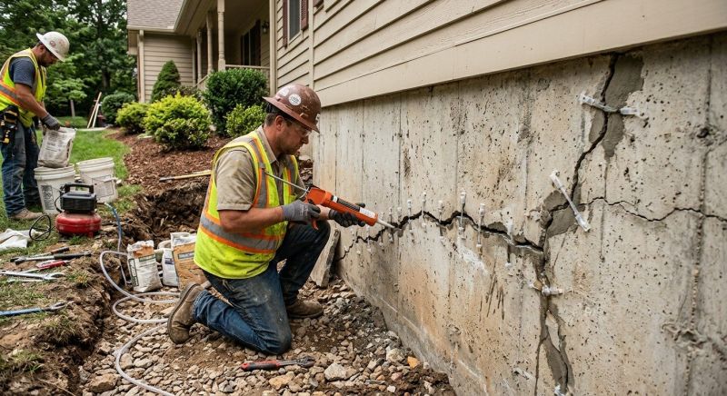 Foundation Crack Sealing in Ogden, UT