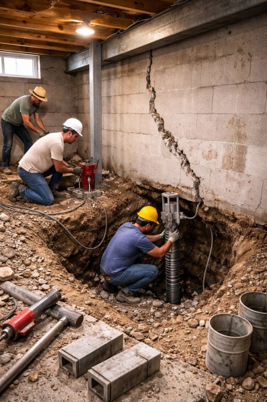 Foundation Structural Repair in Box Elder County, UT