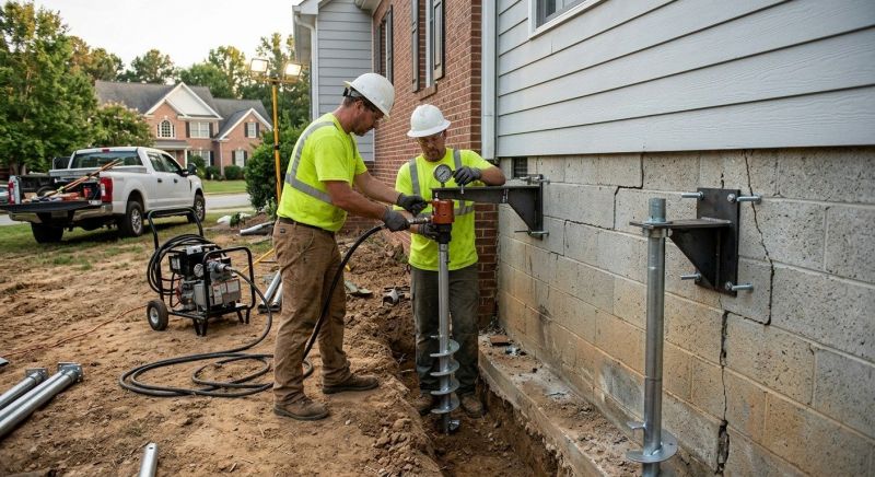 Helical Piers Installation in Ogden, UT
