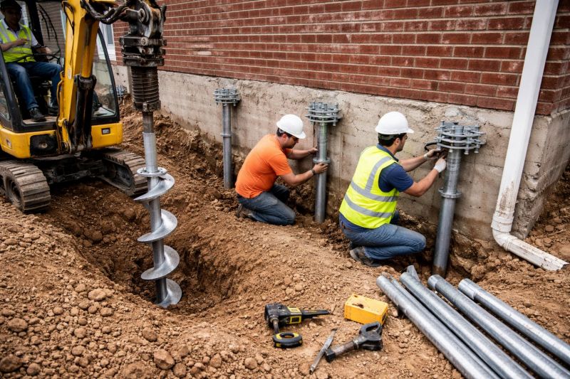 Helical Piers Installation in Ogden, UT