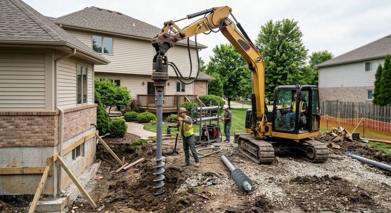 Helical Pile Installation in Ogden, UT