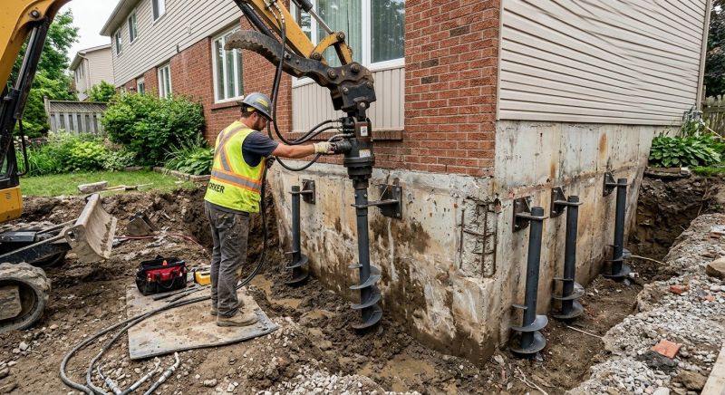 Helical Pile Installation in Ogden, UT
