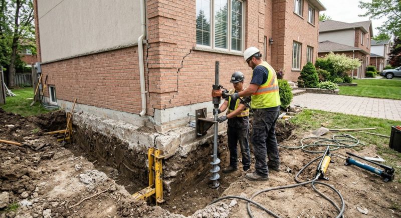 Sinking Foundation Repair in Farmington, UT