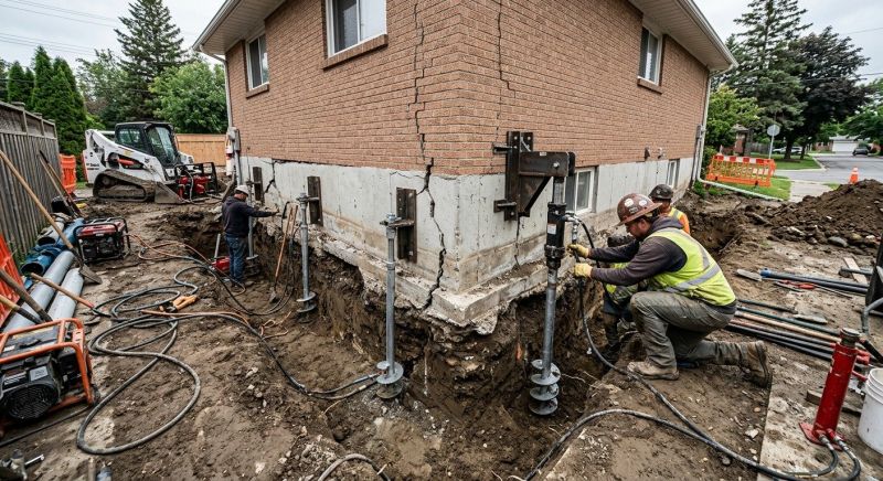 Sinking Foundation Repair in Farmington, UT