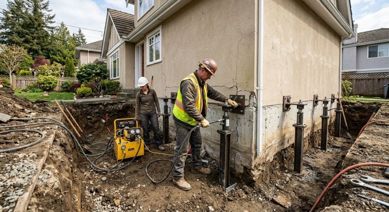 Sinking Foundation Repair in Kaysville, UT