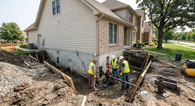 Sinking Foundation Repair in Weber County, UT
